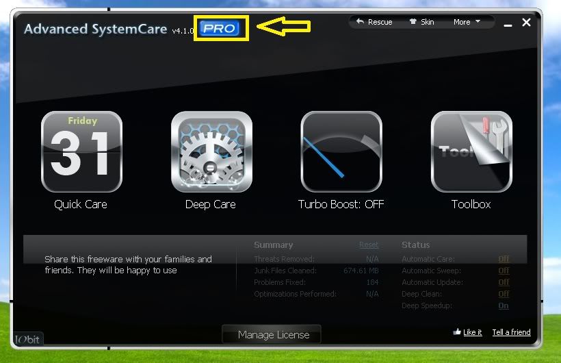 FREE Advance System Care Pro Serial
