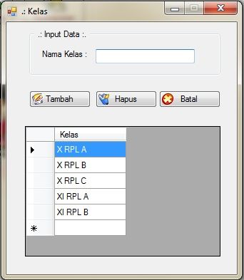setting kelas program pembayaran SPP