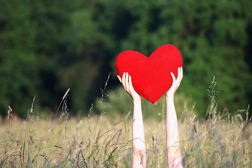 Meadow love heart