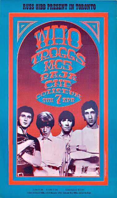 afiches de rock psicodélico (años 60s-70s)