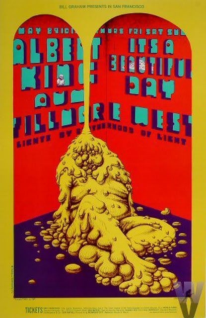 afiches de rock psicodélico (años 60s-70s)