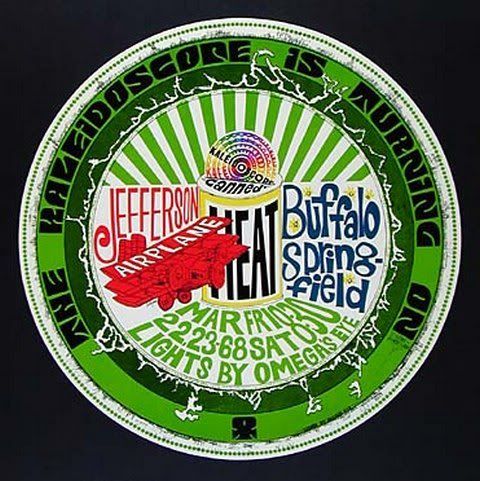 afiches de rock psicodélico (años 60s-70s)