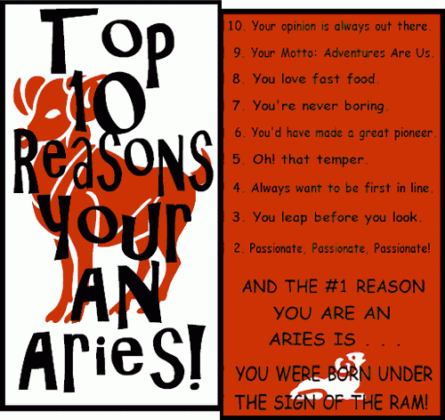 Myspace Comment: Zodiac Sign - Aries