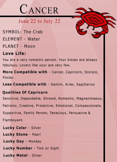 Myspace Comment: Zodiac Sign - Cancer