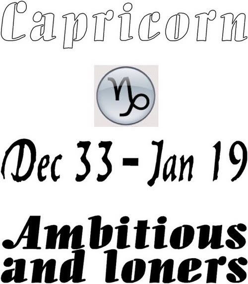 Myspace Comment: Zodiac Sign - Capricorn