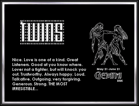 Myspace Comment: Zodiac Sign - Gemini