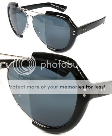 rare $650 MAISON MARTIN MARGIELA Line 8 Hybrid Aviators sunglasses AS 