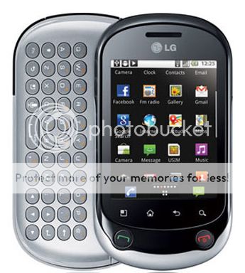 New Unlocked LG Optimus Chat Android Smartphone Touchscreen Keyboard