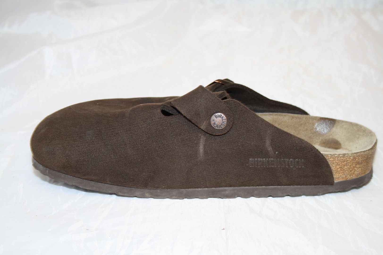 BIRKENSTOCK MODEL BOSTON WOMENS 41 10 DARK BROWN SLIDES CLOGS SHOES 