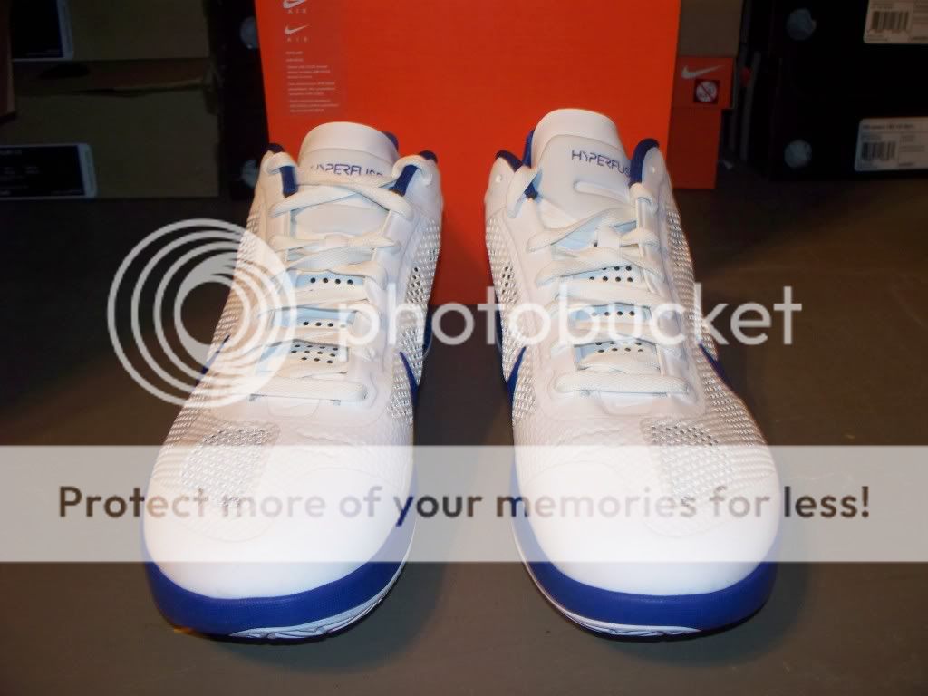 RARE Nike Zoom Hyperfuse Low JEREMY LIN Shoes White Royal Blue 11.5 pe 