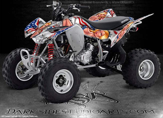 Honda 400EX TRX400EX 2008 Current ATV Graphics Patriotic Seduction