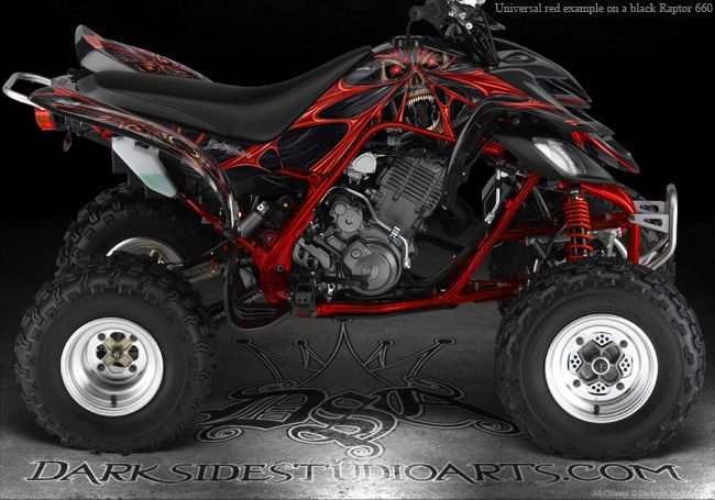 Yamaha Raptor 660 Graphics for Plastics Parts "The Demons Within" Decals