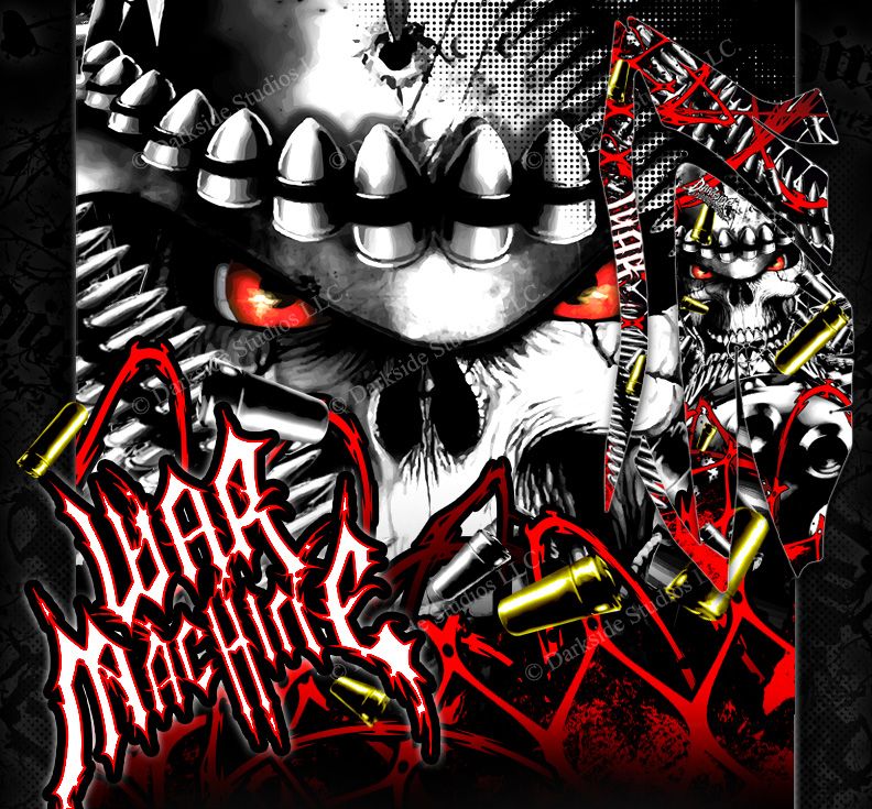 YAMAHA 2006-2012 RAPTOR 700 /"THE DEMONS WITHIN/" GRAPHICS FOR BLACK PARTS WRAP