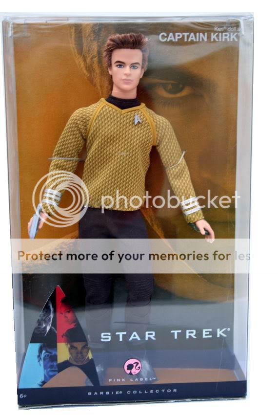 STAR TREK BARBIE KEN AS CAPTAIN KIRK Chris Pine *NEW*  